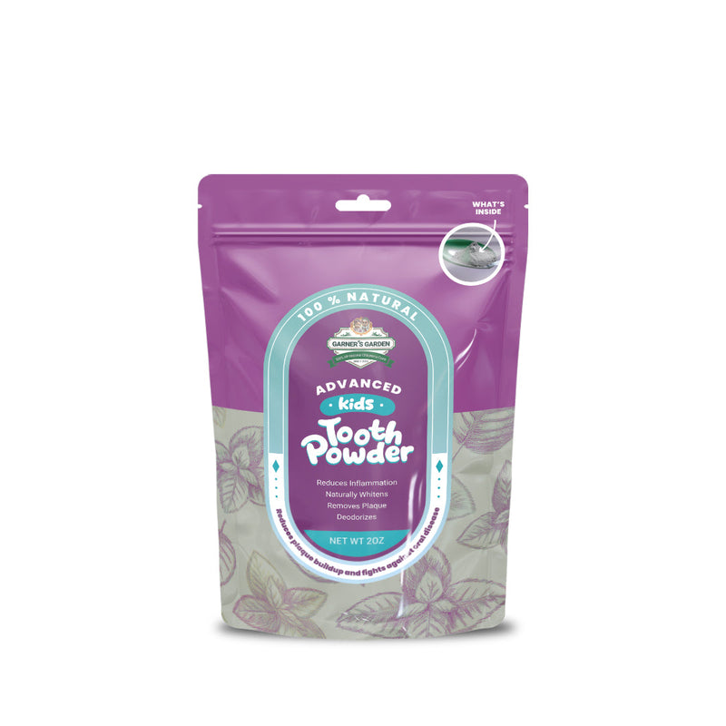 Garner's Garden Kid's Tooth Powder | Fluoride Free | 100% Natural Tooth Powder Slate Gray Kid's Tooth Powder / 2 oz