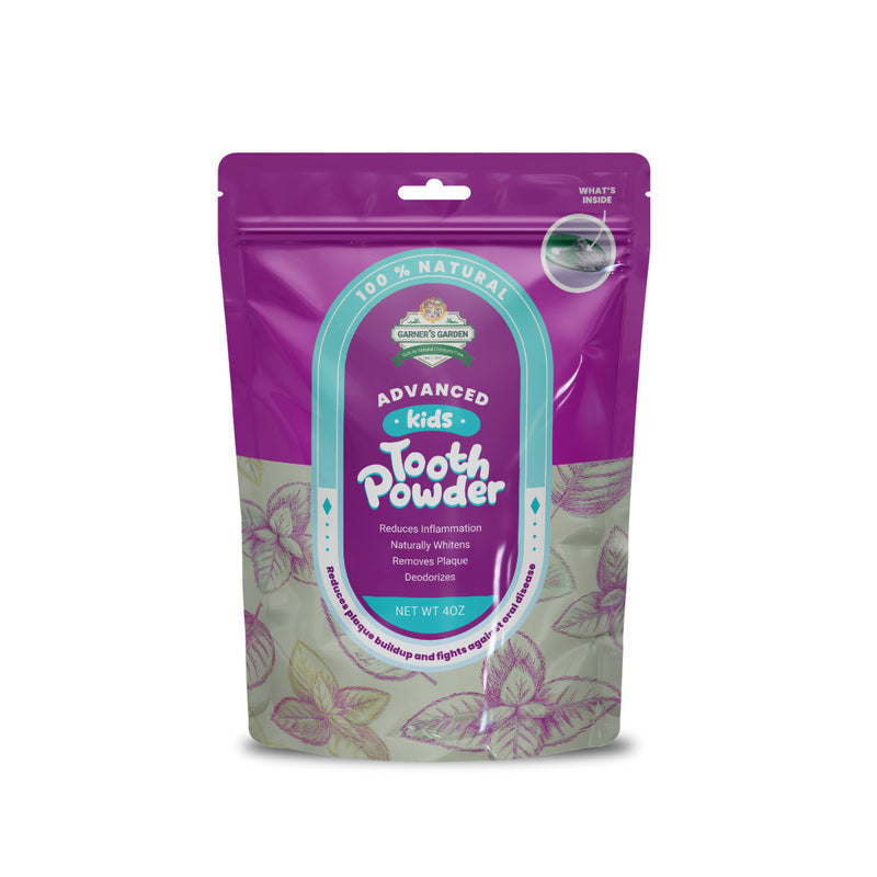 Garner's Garden Kid's Tooth Powder | Fluoride Free | 100% Natural Tooth Powder White Smoke Kid's Tooth Powder / 4 oz