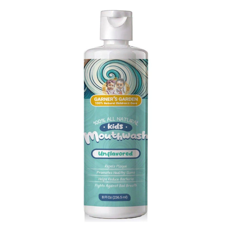 Garner's Garden Kid's Natural Mouthwash | H2O2 | Antibacterial Fluoride-Free Oral Care White Smoke Unflavored / Single