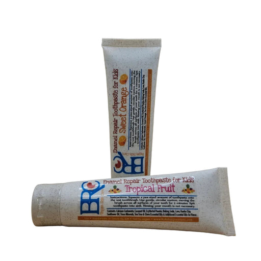 By Robin Creations Enamel Repair Toothpaste for Kids Toothpaste White Smoke 1 Tube / Tropical Fruit,1 Tube / Sweet Orange,3 Tubes / Tropical Fruit,3 Tubes / Sweet Orange