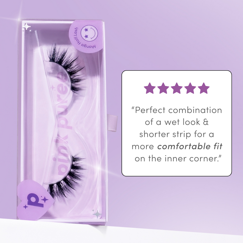 Pink Purée Kira Kira Faux Mink Lashes White Smoke