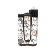 Peelz Kitty Cartoon for Medtronic MiniMed 770G & 780G Peelz/Stickers White Smoke Back and Clip Peelz