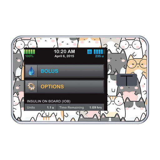 Peelz Kitty Cartoon for Tandem t:slim Peelz/Stickers White Smoke