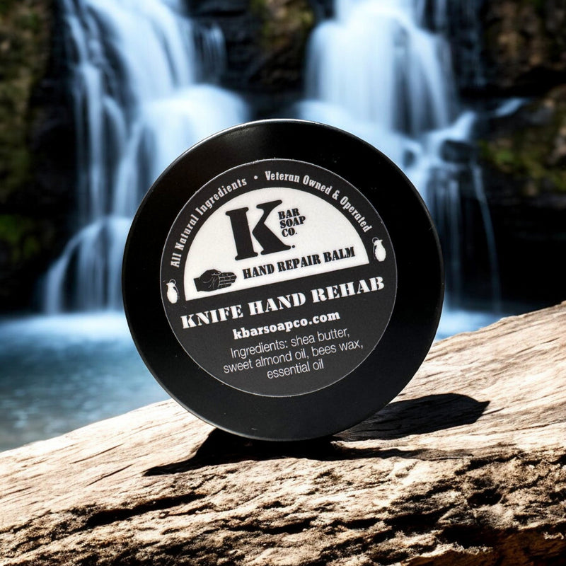 kbarsoapco Knife Hand Natural Dry Skin Rehab & Repair Balm Black