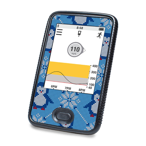 Peelz Knitted Penguins DEXCOM G6 Touchscreen Receiver Peelz/Stickers White Smoke