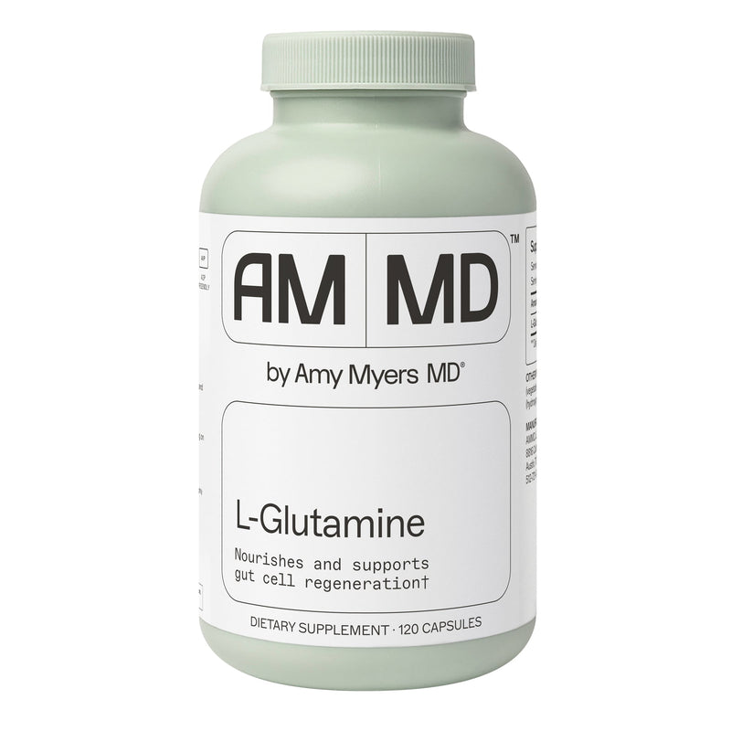AMMD L-Glutamine Capsules Supplement Light Gray