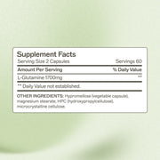 AMMD L-Glutamine Capsules Supplement Antique White
