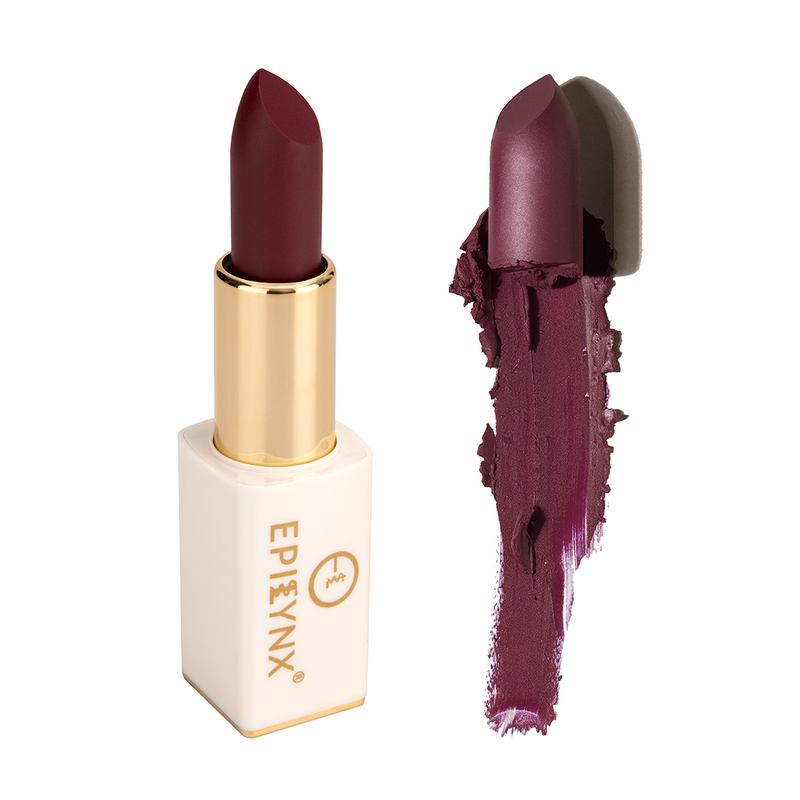 EpiLynx Vegan Matte Lipstick – Hydrating, Long-Wear, Magnetic Case lipstick Saddle Brown 3,5,7,10,11,13