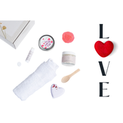 Lizush Cute LOVE Special Gift Box, Natural Skincare Gift Box, Mother's Day Gift, BFF, Sister Gift set for Her White Smoke No,Yes