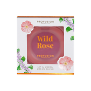 Profusion Cosmetics Petal Perfect | Wild Rose Lip & Cheek Cream Blush Face Light Gray