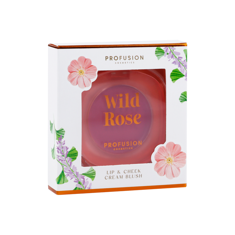 Profusion Cosmetics Petal Perfect | Wild Rose Lip & Cheek Cream Blush Face Lavender