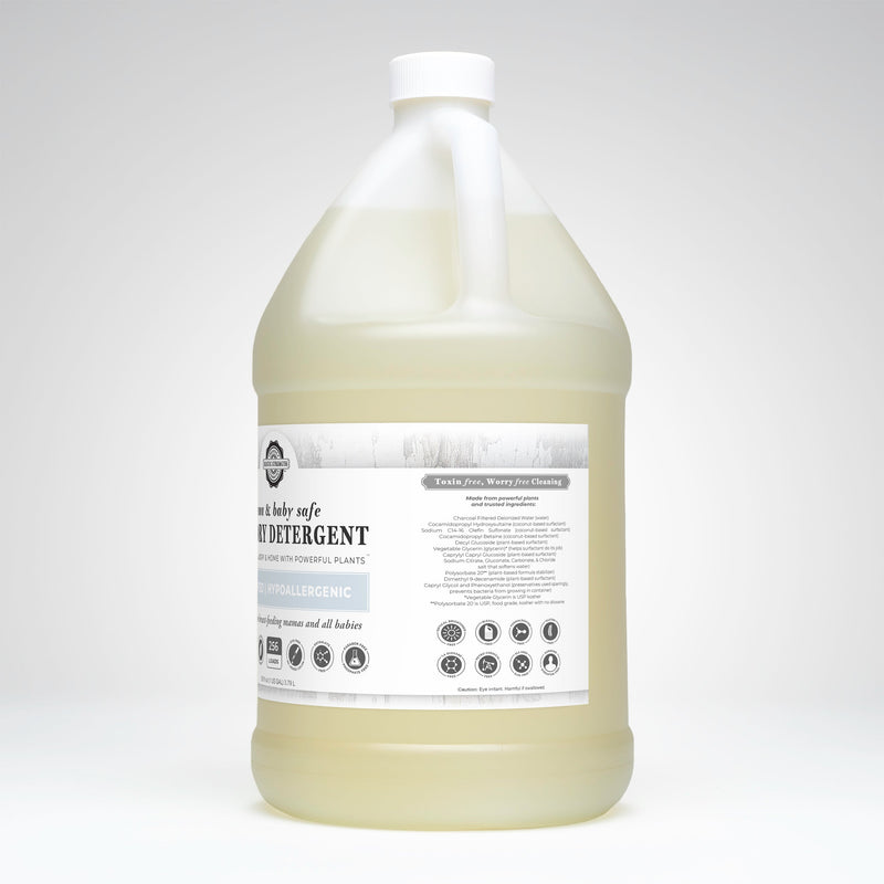 Rustic Strength Laundry Detergent | Mama + Baby Safe Laundry Detergent Lavender 24 oz Glass,Half Gallon Plastic,Half Gallon Glass,Gallon Plastic,Gallon Glass,5 Gallon Eco Jug with Spout,5 Gallon Eco Jug with Pump