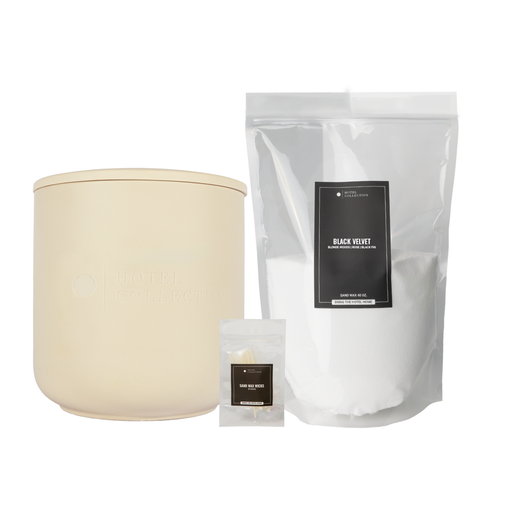 Aroma360 Grande Ceramic Sand Wax Set Ceramic Sand Wax Candle Light Gray Black Velvet / Bone,Dream On / Bone,My Way / Bone