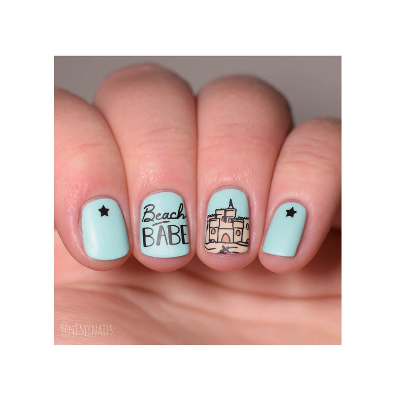 UberChic Beauty Let's Get Lost Stamping Plate Rosy Brown