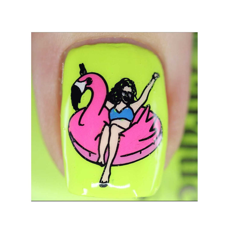 UberChic Beauty Let's Get Lost Stamping Plate Dark Khaki