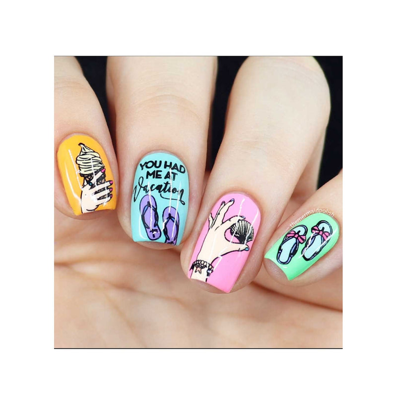 UberChic Beauty Let's Get Lost Stamping Plate Gray