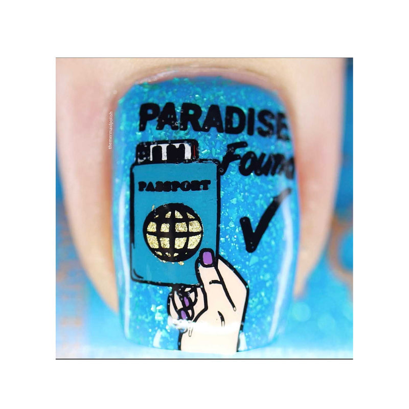 UberChic Beauty Let's Get Lost Stamping Plate Light Gray