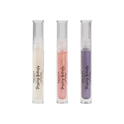 Profusion Cosmetics Empowered Butterfly | Glassy Lip Gloss Set Lips Light Gray