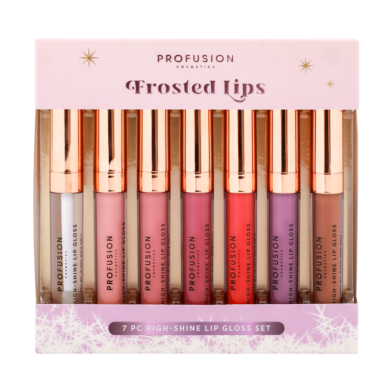 Profusion Cosmetics Frosted Snow Sparkle | Frosted Lip Gloss Set Lip Pink