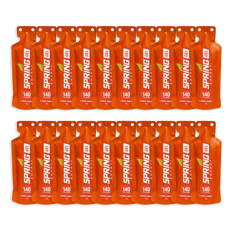 myspringenergy Peanut Butter And Fruit Gel Any Distance Fuel 140 Kcal - Long Haul Gel Chocolate 20 pack