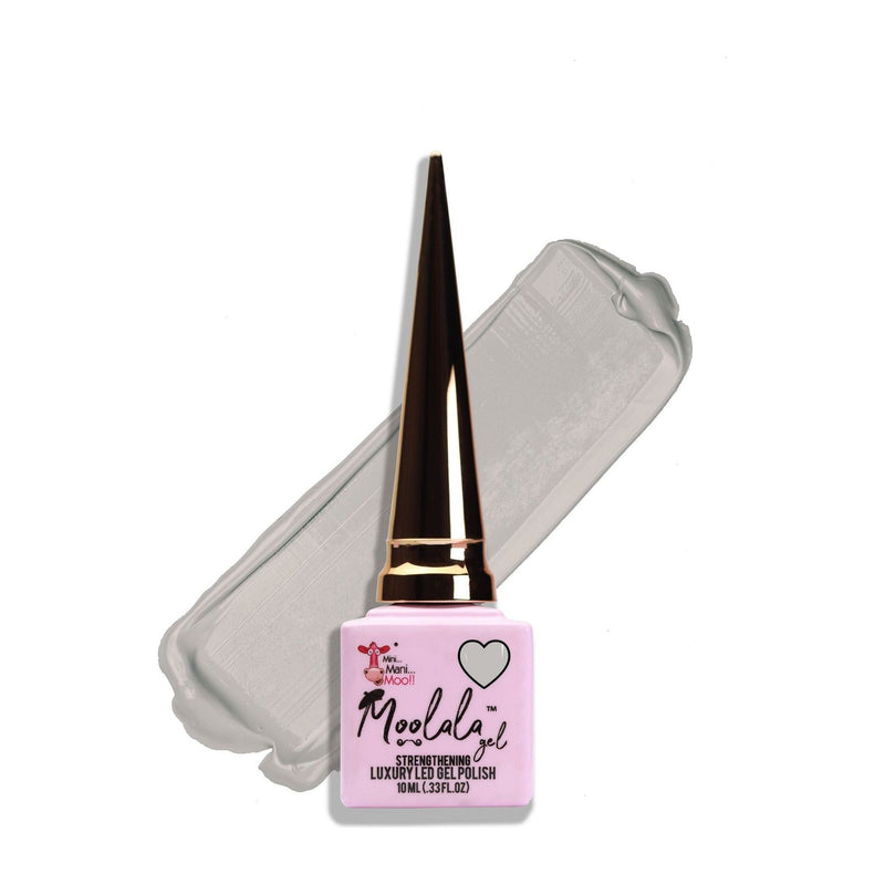 minimanimoo Moolala™ 2 Step Gel - #3 Light Gray Nail Polish Gray