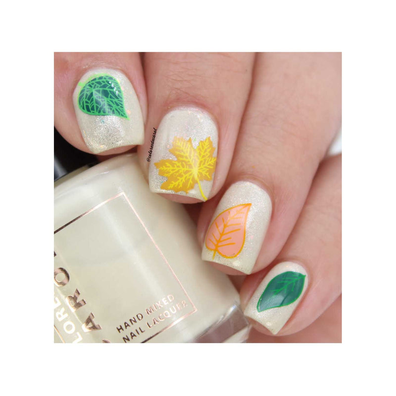 UberChic Beauty Lovely Leaves-04 Stamping Plate Tan