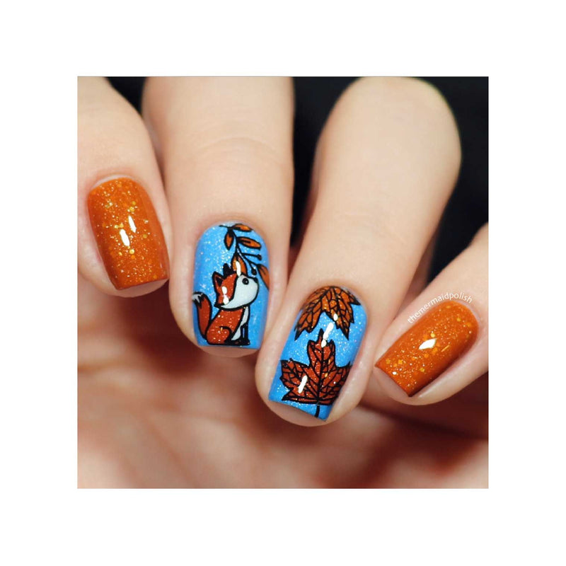 UberChic Beauty Lovely Leaves-04 Stamping Plate Tan