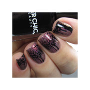 UberChic Beauty Lovely Leaves-05 Stamping Plate Dark Slate Gray
