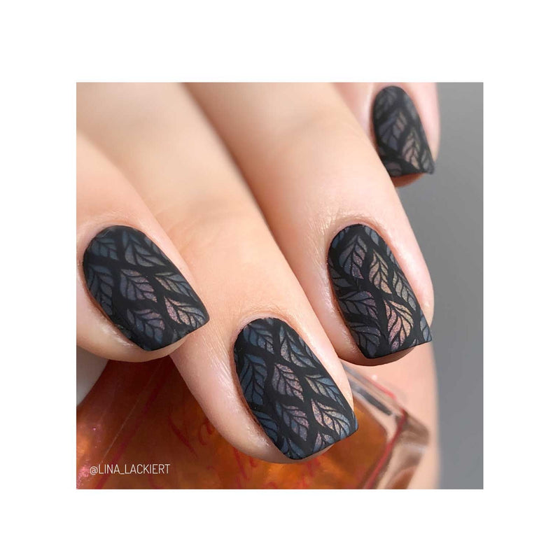 UberChic Beauty Lovely Leaves-05 Stamping Plate Tan