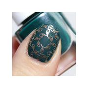 UberChic Beauty Lovely Leaves-05 Stamping Plate Gray