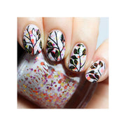 UberChic Beauty Lovely Leaves-05 Stamping Plate Gray
