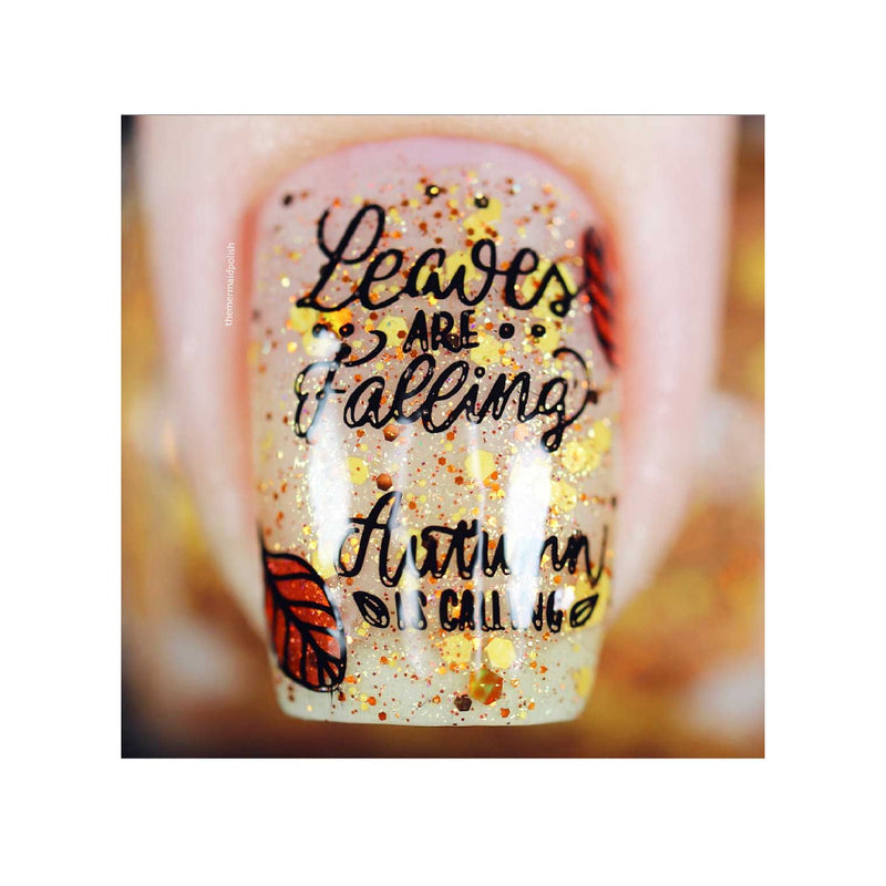 UberChic Beauty Lovely Leaves-05 Stamping Plate Tan