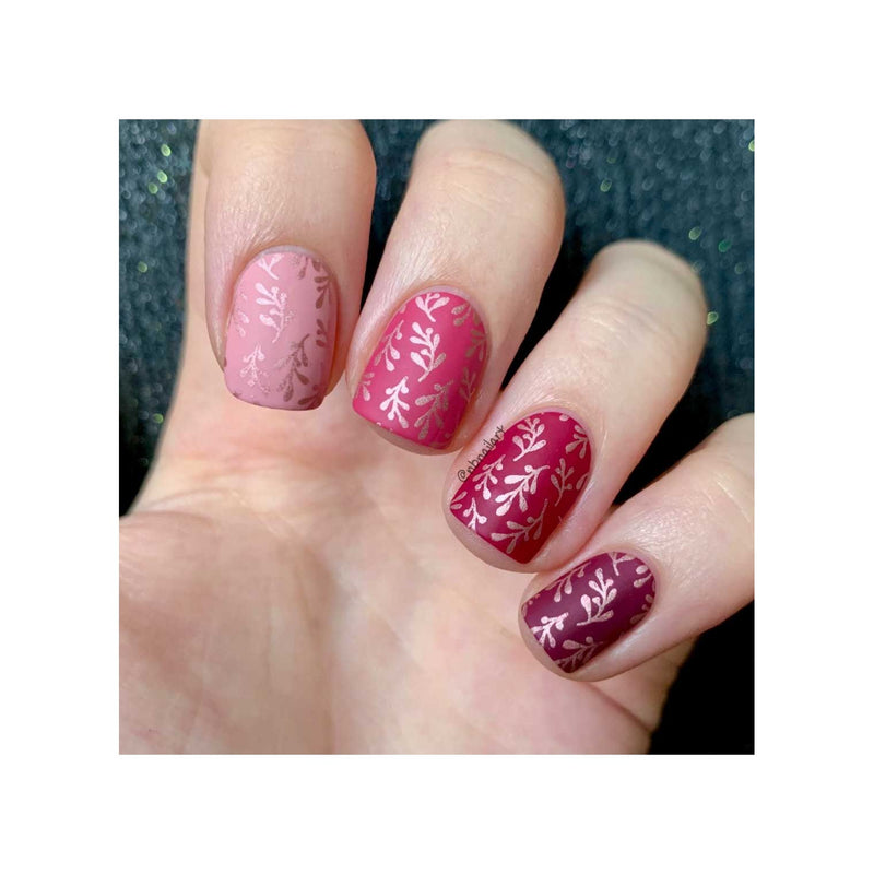 UberChic Beauty Lovely Leaves-05 Stamping Plate Tan