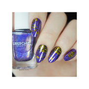 UberChic Beauty Lovely Leaves-05 Stamping Plate Dark Gray