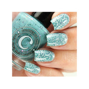 UberChic Beauty Lovely Leaves-05 Stamping Plate Gray