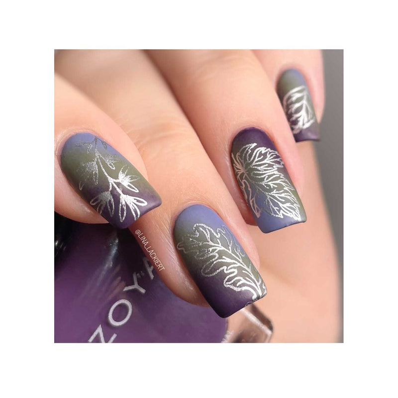 UberChic Beauty Lovely Leaves-06 Stamping Plate Tan