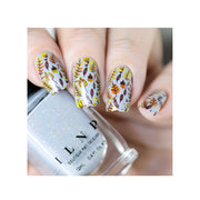 UberChic Beauty Lovely Leaves-06 Stamping Plate Gray