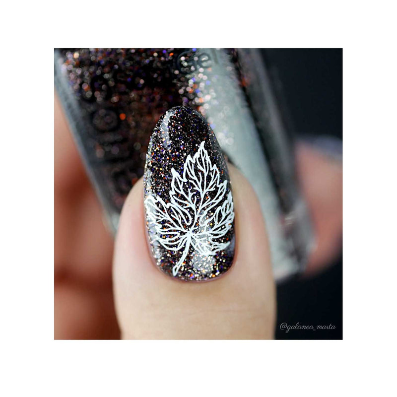 UberChic Beauty Lovely Leaves-06 Stamping Plate Dark Slate Gray