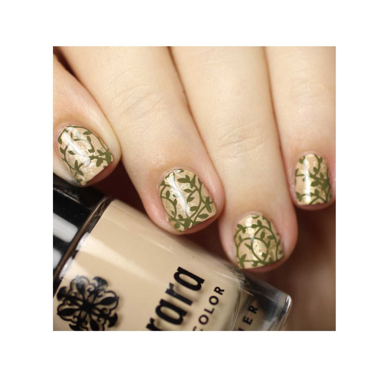 UberChic Beauty Lovely Leaves-06 Stamping Plate Tan
