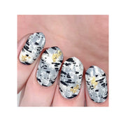 UberChic Beauty Lovely Leaves-06 Stamping Plate Gray