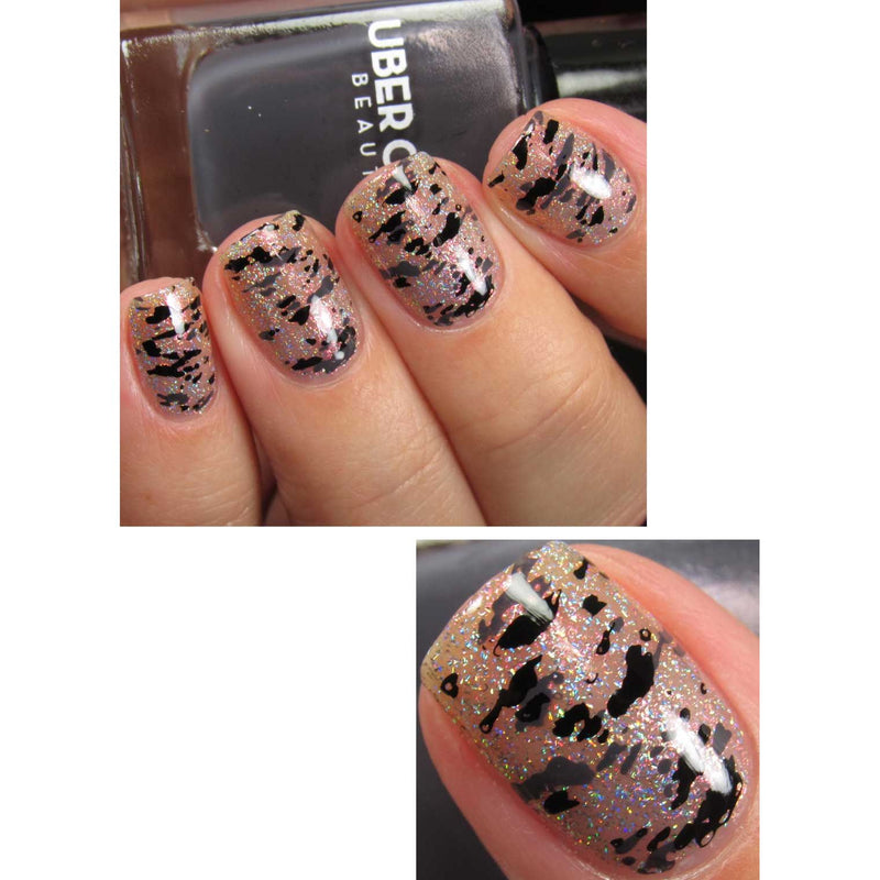 UberChic Beauty Lovely Leaves-06 Stamping Plate Dim Gray