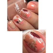 UberChic Beauty Lovely Leaves-06 Stamping Plate Rosy Brown