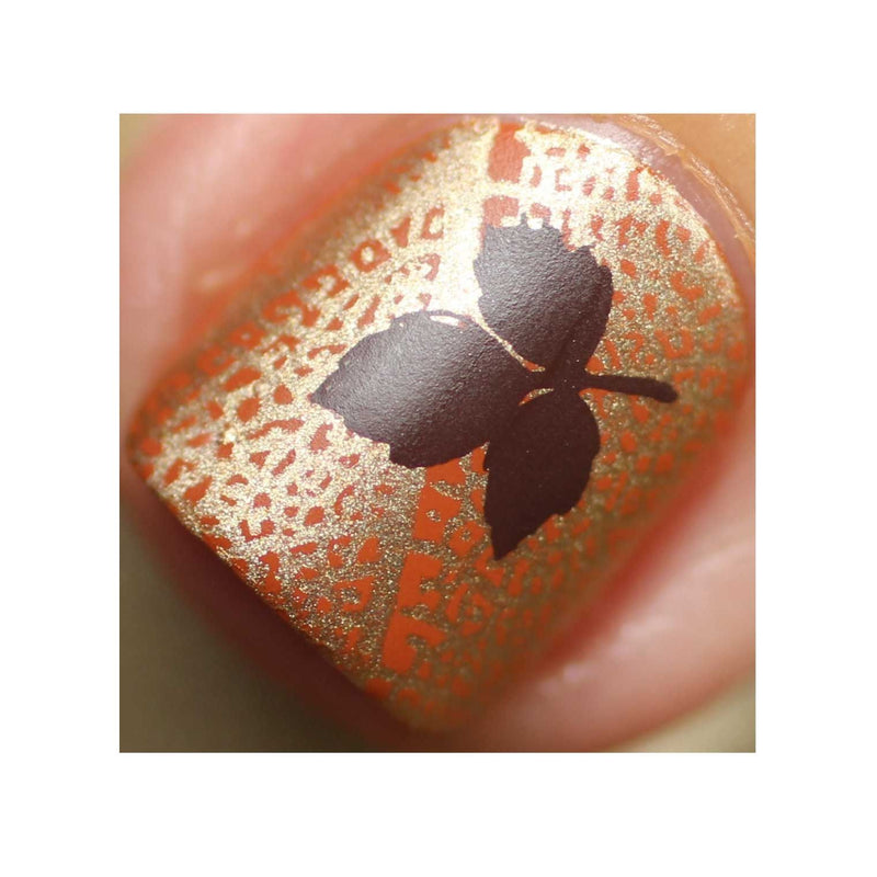 UberChic Beauty Lovely Leaves-06 Stamping Plate Sienna