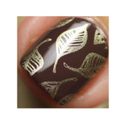 UberChic Beauty Lovely Leaves-06 Stamping Plate Dark Olive Green