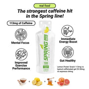 myspringenergy Lemon Power Snack with 113 mg of Caffeine 100 Kcal Power Snack White Smoke 1 qty,20 pack