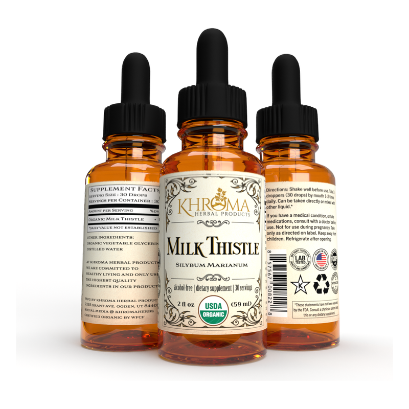Khroma Herbal Products Organic Milk Thistle Black