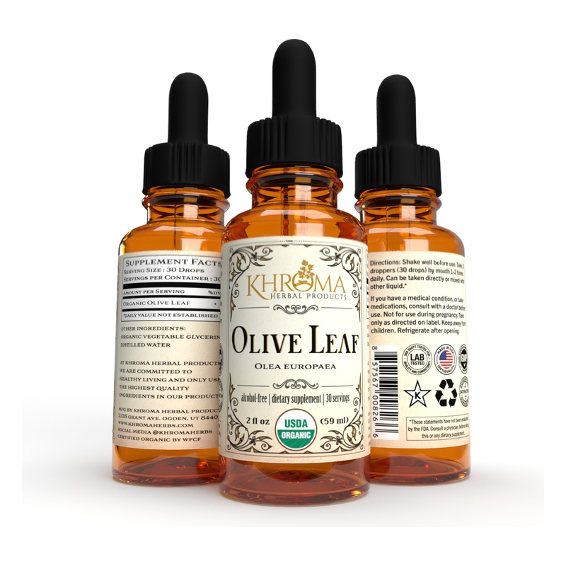 Khroma Herbal Products Organic Olive Leaf Black