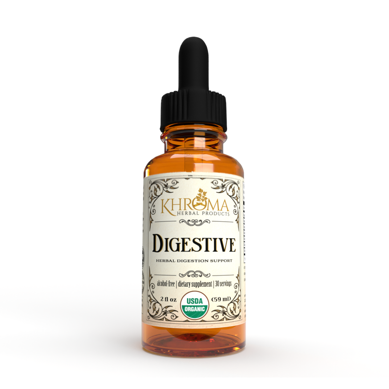 Khroma Herbal Products Organic Digestive Blend Supplements White Smoke
