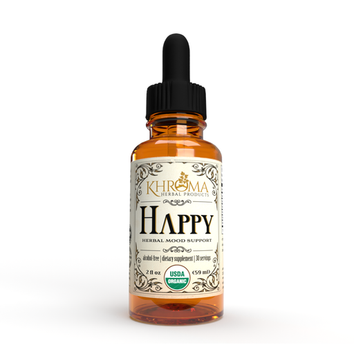 Khroma Herbal Products HAPPY - Organic Mood Enhancer Supplements White Smoke