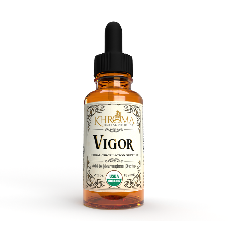 Khroma Herbal Products VIGOR - Organic Circulation Booster Supplements White Smoke